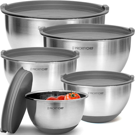 Priority Chef Premium Mixing Bowls with Airtight Lids Set