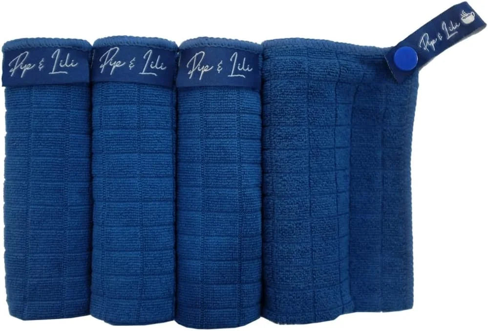 Barista Cleaning Towel Set with Hooks for Easy Storage