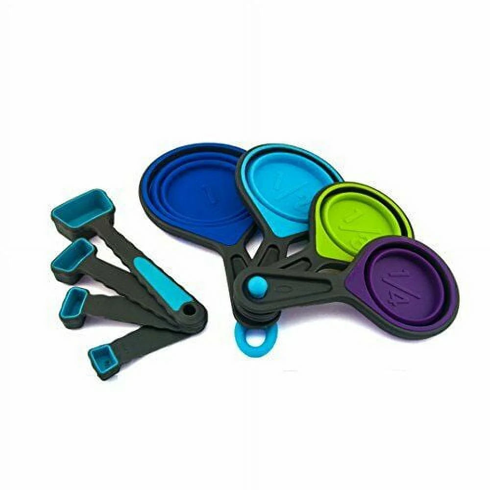 Ingeniuso 8-Piece Collapsible Measuring Cups and Measuring Spoons