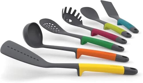Ingeniuso 6-Piece Colorful Kitchen Utensils Set for Home Cooking